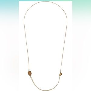 Alex & Ani Calavera Skull Pull-Chain Necklace in 14K yellow gold